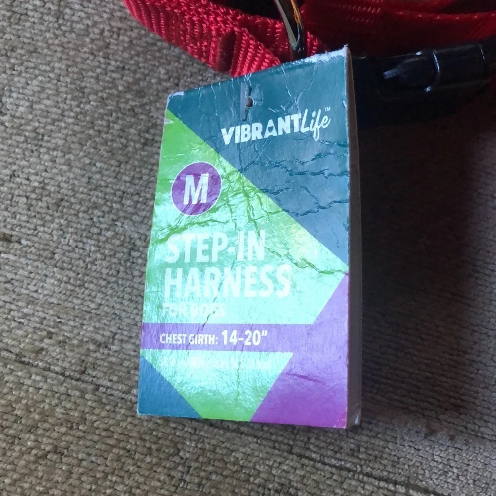 NWT Vibrant Life Step-in harness M